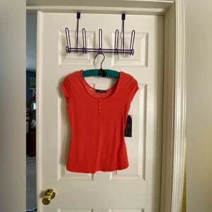 Almost Famous lace back shirt small NWT